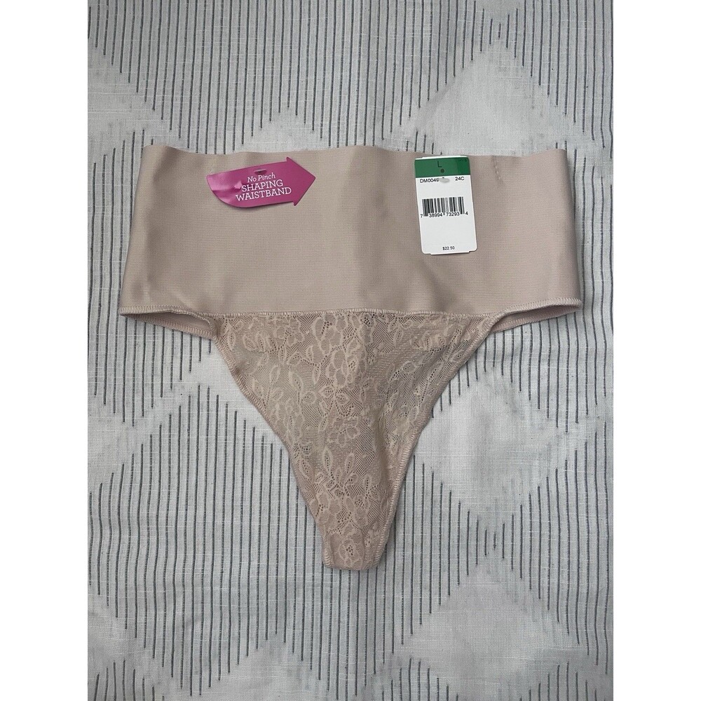 New Maidenform Women’s Tummy Control Thong Panty Size Large